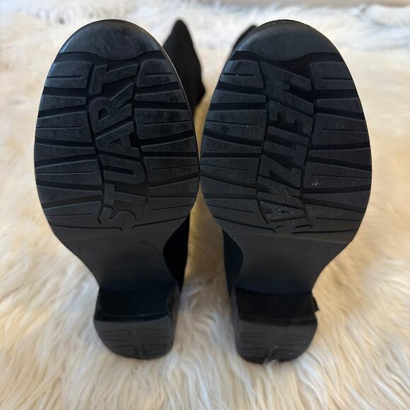 Stuart Weitzman 5050 Reserve Over the Knee High Boots Suede Block Heeled Black - Picture 13 of 16